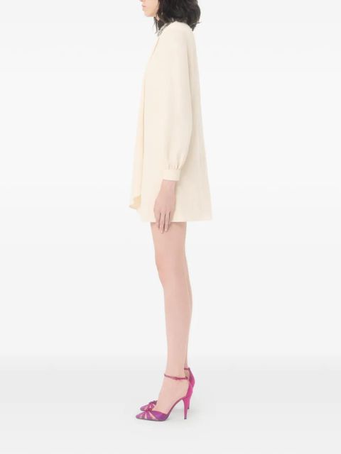 Valentino Garavani cady couture embroidered dress - Neutrals