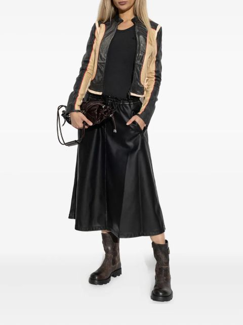 Diesel T-Anky logo-plaque ribbed tank top - Black