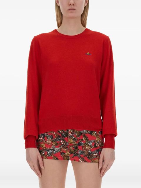 Vivienne Westwood orb-logo sweater - Red - zdjęcie produktu nr 1