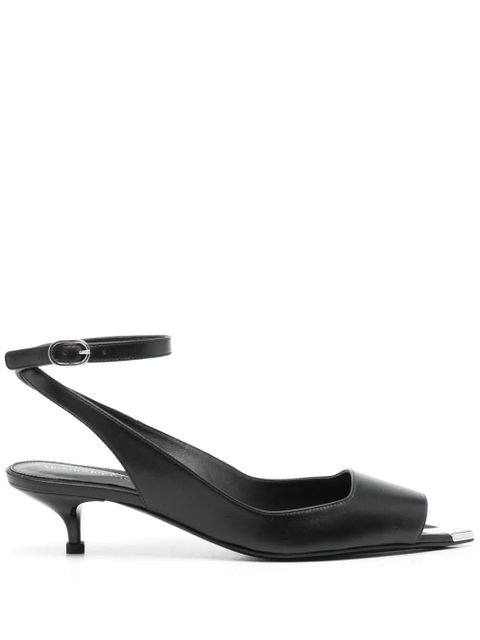Alexander McQueen 40mm Punk pumps - Black - zdjęcie produktu nr 1
