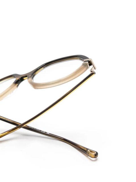 Chloé Eyewear two-tone marbled glasses - Brown