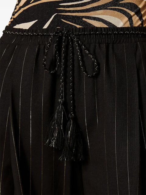 TWINSET pinstriped palazzo trousers - Black