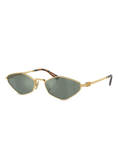 Miu Miu Eyewear geometric sunglasses - Gold - zdjęcie produktu nr 2