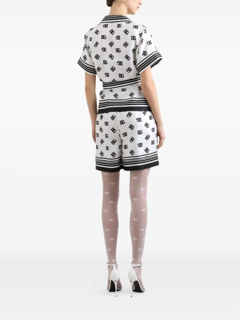 Dolce & Gabbana DNA silk shorts - White