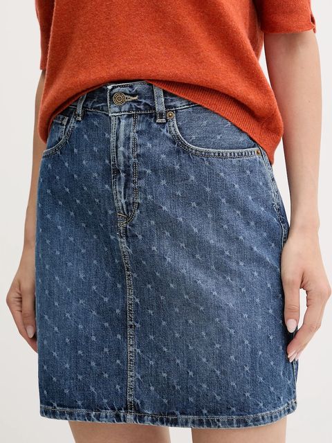 Pepe Jeans spódnica jeansowa kolor niebieski mini prosta PL90112444F0 - zdjęcie produktu nr 1