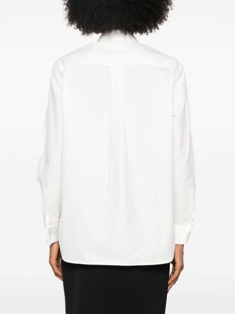 Saint Laurent long-sleeve cotton shirt - White