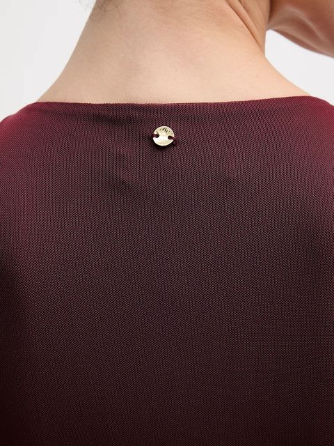 Pedro del Hierro sukienka kolor bordowy maxi dopasowana 6192943