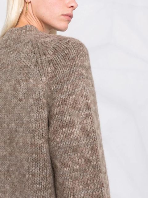 Maison Margiela high neck knitted jumper - Neutrals