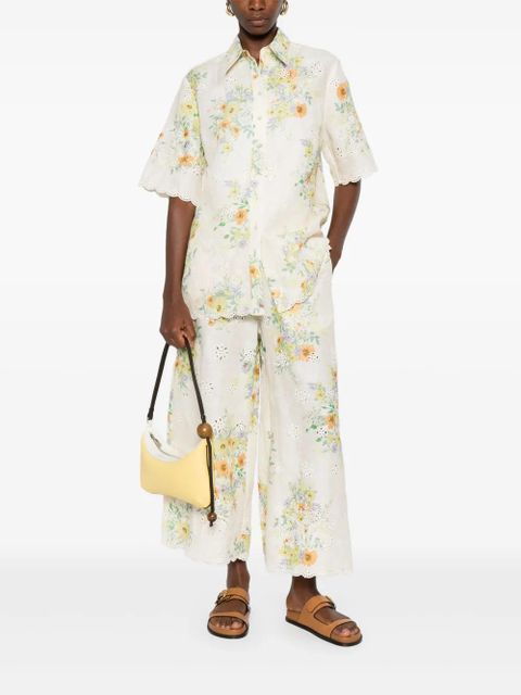 ALEMAIS floral-print wide-leg trousers - Neutrals - zdjęcie produktu nr 2