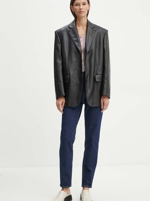 Levi's jeansy 80S MOM JEAN damskie kolor niebieski