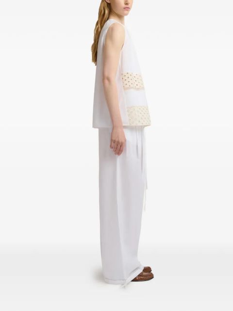 Marni broderie anglaise sleeveless blouse - White - zdjęcie produktu nr 2