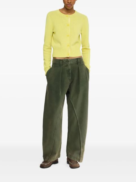 JW Anderson twisted-seam trousers - Green