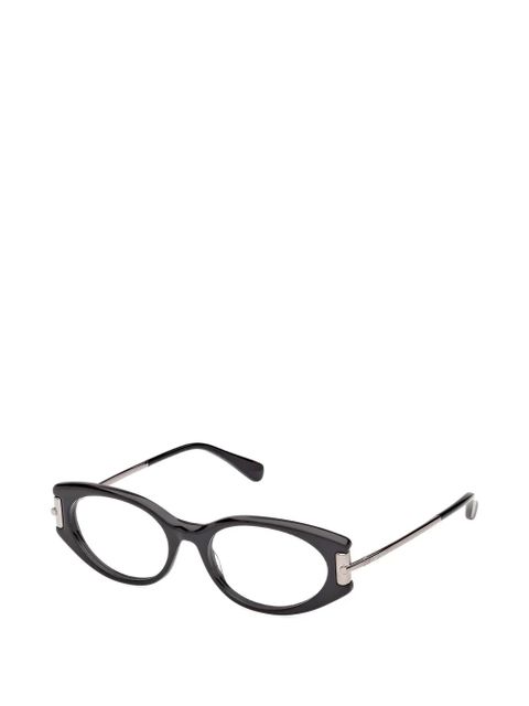 Max Mara Eyewear oval-frame glasses - Black - zdjęcie produktu nr 2