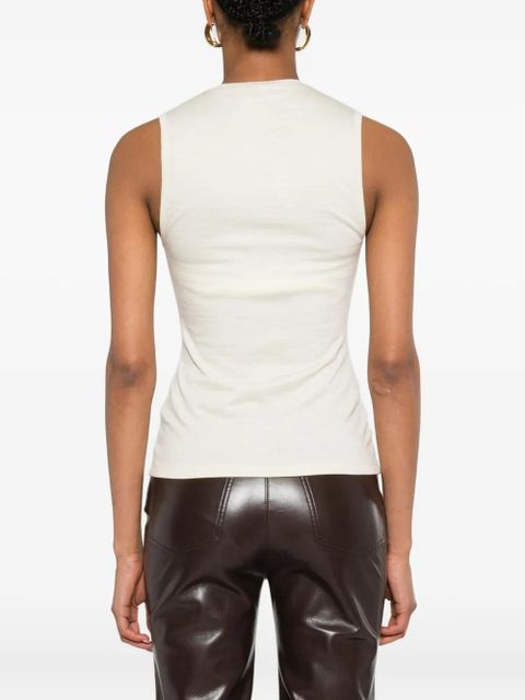 Nanushka cowl-neck sleeveless top - Neutrals