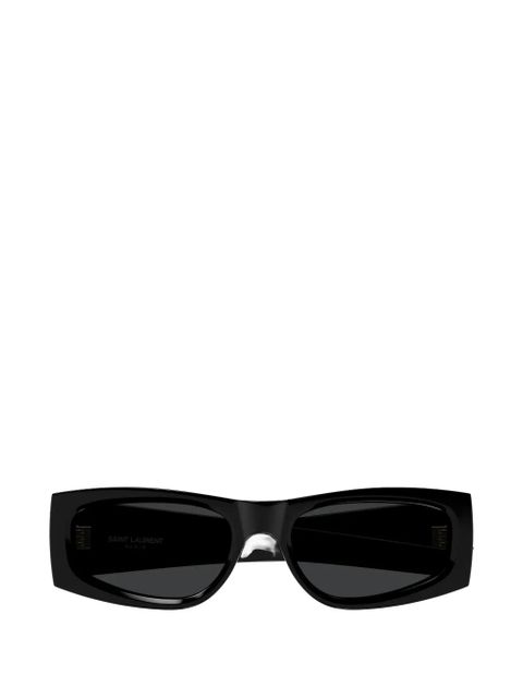 Saint Laurent Eyewear Cassandre-logo sunglasses - Black - zdjęcie produktu nr 1