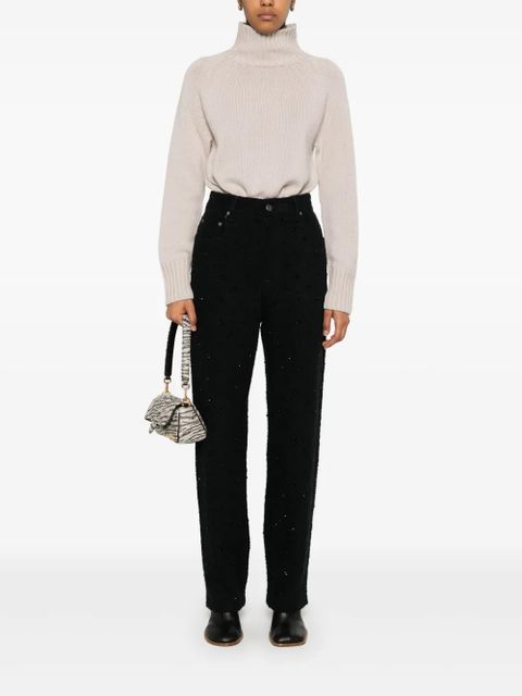 Golden Goose crystal-embellished trousers - Black - zdjęcie produktu nr 2