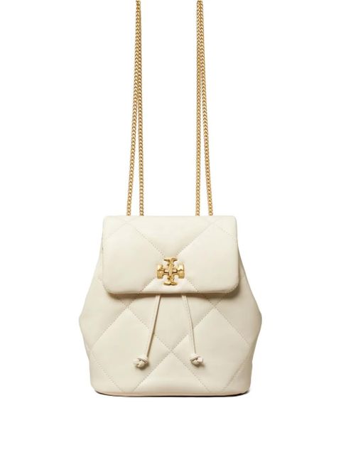 Tory Burch Kira quilted leather backpack - White - zdjęcie produktu nr 1