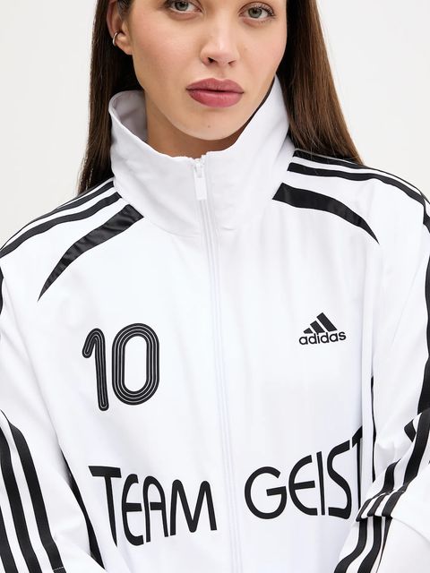 adidas Originals bluza Ovzd Tracktop damska kolor biały z nadrukiem KE7570