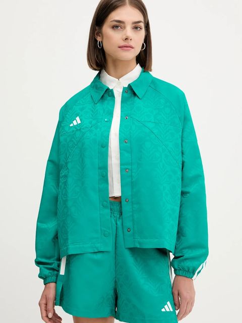 adidas kurtka House of Tiro kolor zielony przejściowa JL9204 - zdjęcie produktu nr 1