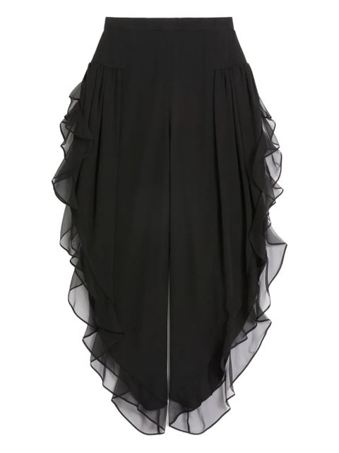 Valentino Garavani georgette balloon trousers - Black