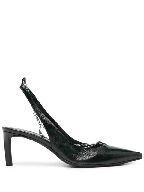 Zadig&Voltaire First Night Court 68mm leather pumps - Green - zdjęcie produktu nr 1