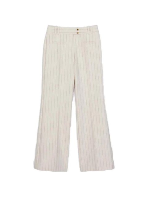 3.1 Phillip Lim pinstripe-pattern button-fastening trousers - Neutrals - zdjęcie produktu nr 1