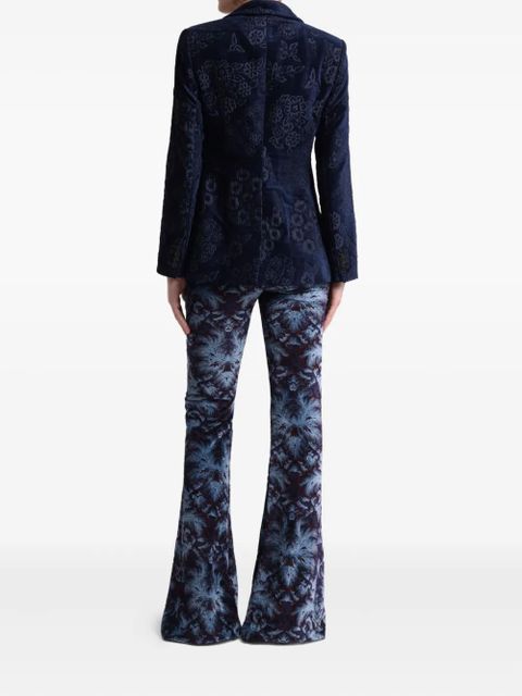 ETRO floral jacquard blazer - Blue
