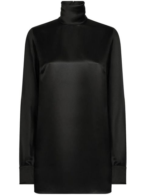 Dolce & Gabbana High-neck blouse - Black - zdjęcie produktu nr 1