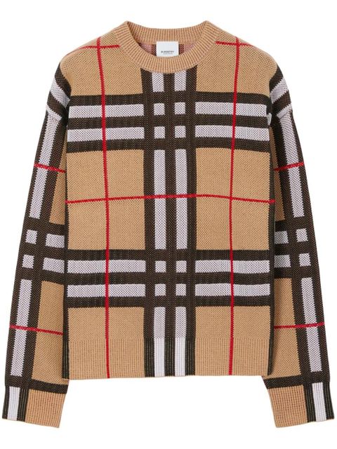 Burberry Vintage Check round-neck jumper - Neutrals - zdjęcie produktu nr 1