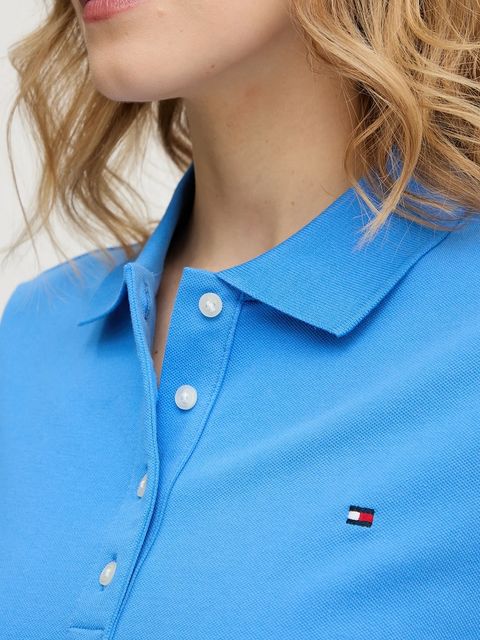 Tommy Hilfiger polo damski kolor niebieski WW0WW43225