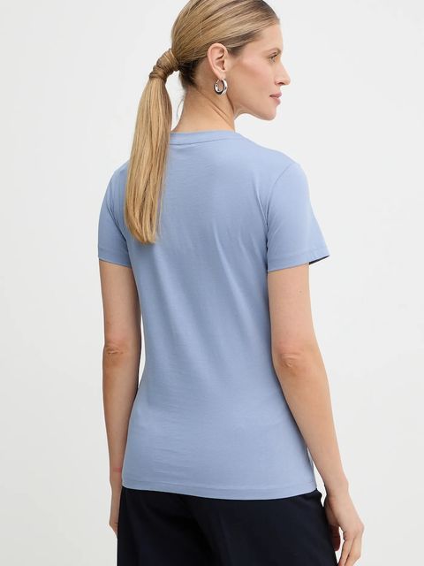 BOSS Orange t-shirt bawełniany C Esogo 1 damski kolor niebieski 50506973