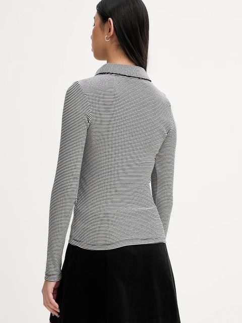 Tommy Jeans longsleeve kolor czarny DW0DW21933 - zdjęcie produktu nr 2