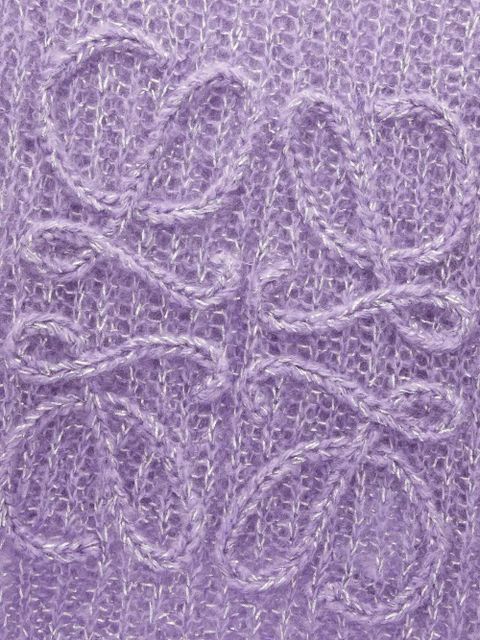 LOEWE Anagram scarf - Purple - zdjęcie produktu nr 2