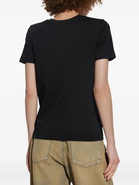 Diesel oval-detail T-shirt - Black