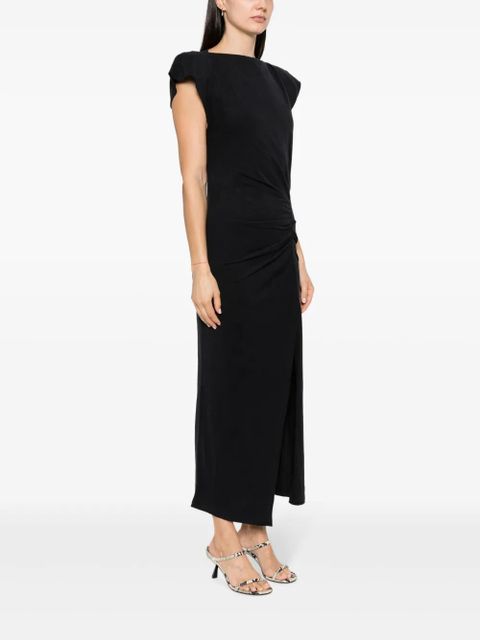 ISABEL MARANT Nadela pleated midi dress - Black
