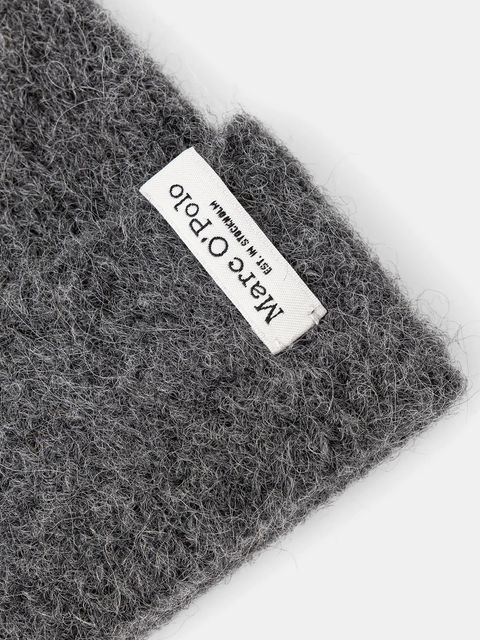 Marc O'Polo czapka z dodatkiem wełny kolor szary 510609401097