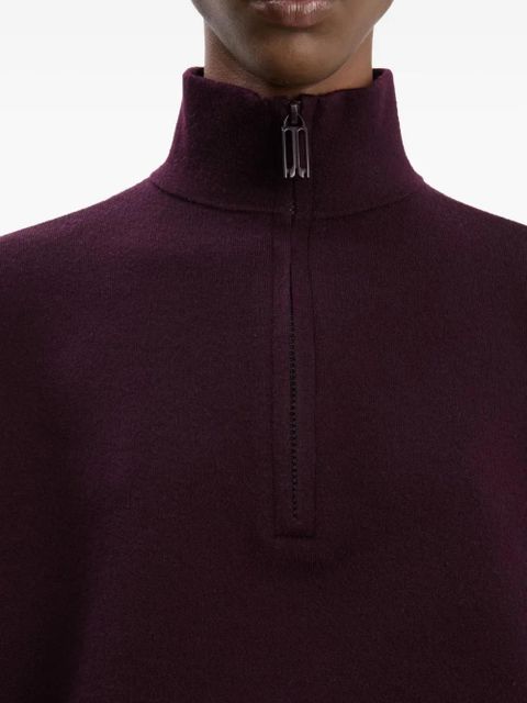 Victoria Beckham half-zip sweater - Red