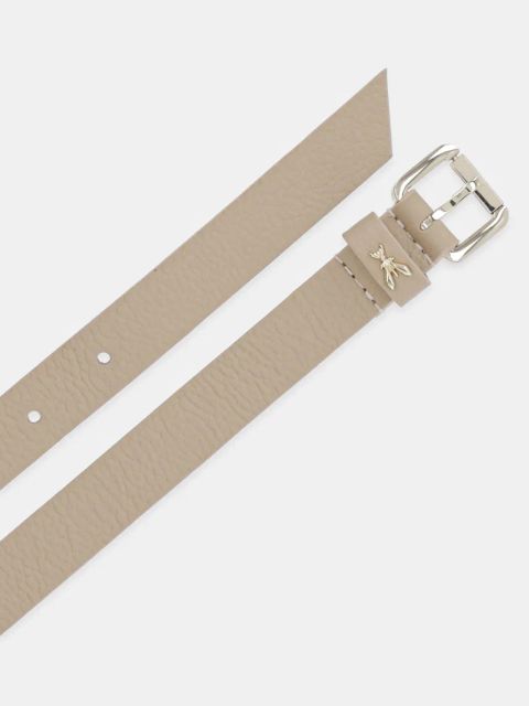 Patrizia Pepe pasek skórzany damski kolor beżowy 8W0047 L001