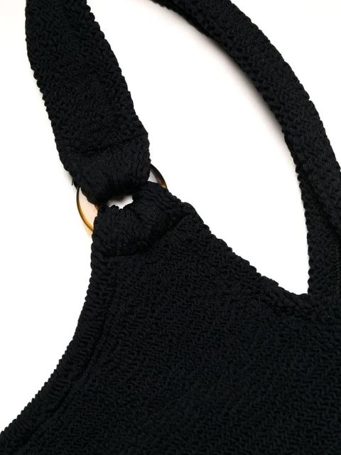 Hunza G Domino scoop-neck swimsuit - Black