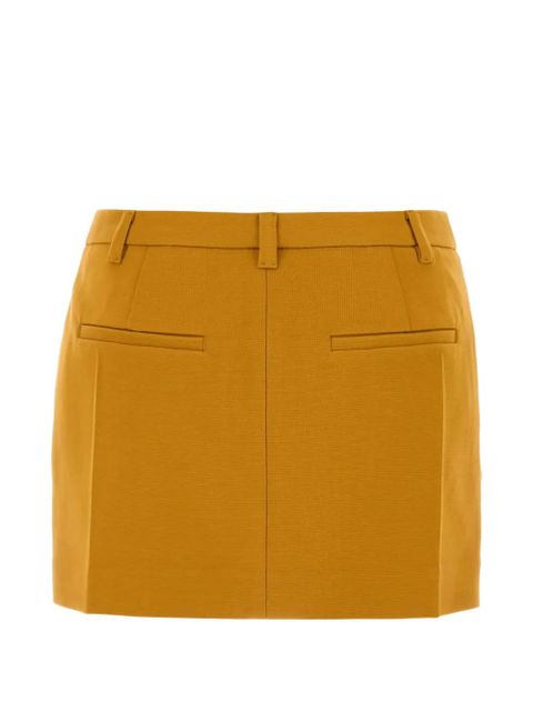 Miu Miu stretch-fit mini skirt - Yellow - zdjęcie produktu nr 2