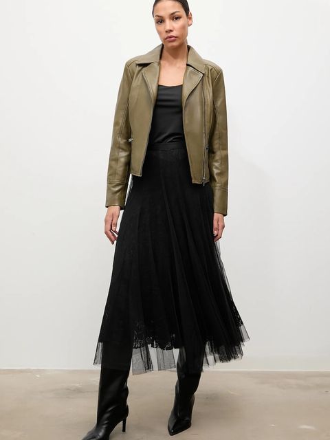 Answear.LAB spódnica kolor czarny maxi rozkloszowana - zdjęcie produktu nr 2