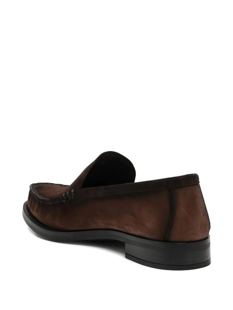 Prada logo-detail loafers - Brown