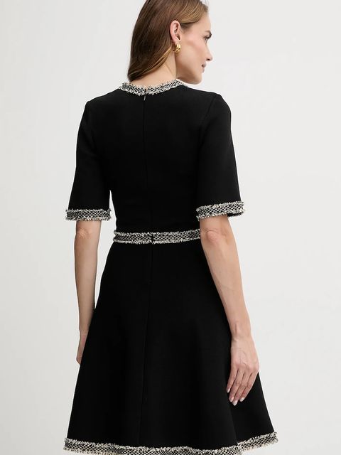 Karl Lagerfeld sukienka kolor czarny mini rozkloszowana A4W13024