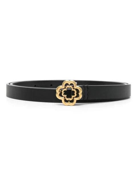 Maje Clover slim leather belt - Black - zdjęcie produktu nr 1