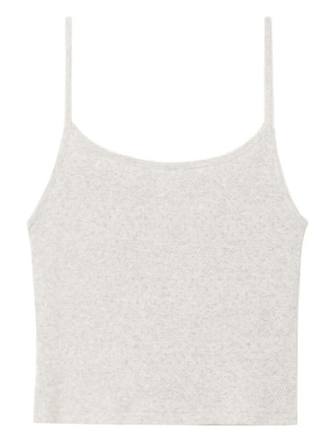 RE/DONE pointelle spaghetti-strap top - White