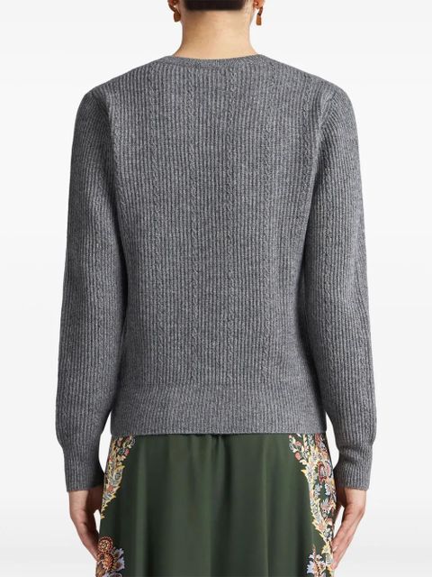 ETRO ribbed-knit jumper - Grey - zdjęcie produktu nr 2