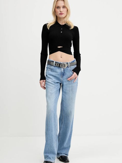 Miss Sixty sweter damski kolor czarny lekki 6S2RJ03800 - zdjęcie produktu nr 2