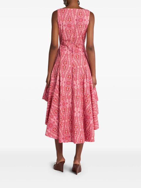 ETRO medallion-motif sleeveless dress - Pink
