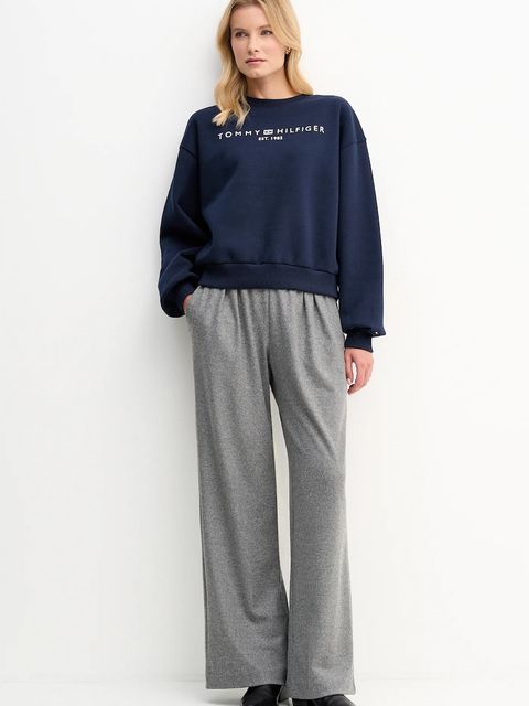 Tommy Hilfiger bluza damska kolor granatowy z nadrukiem WW0WW47831