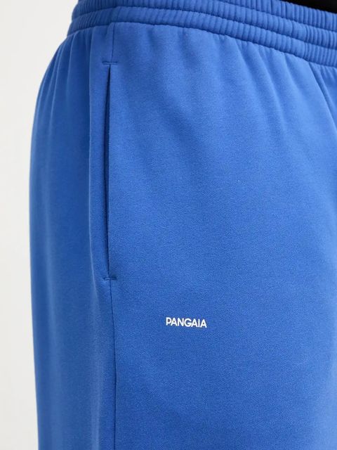 Pangaia spodnie dresowe bawełniane kolor niebieski z nadrukiem 10002080